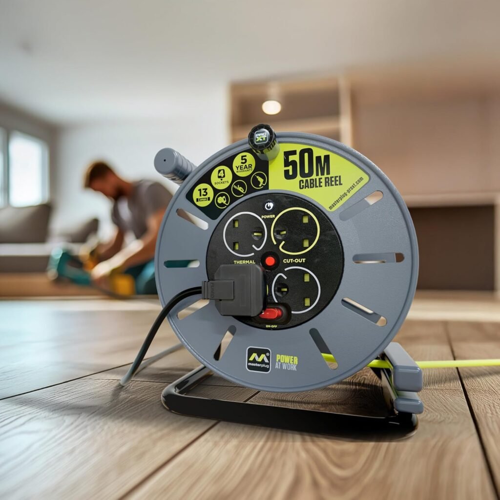 Masterplug Pro-XT 50M Heavy Duty Extension Lead Reel